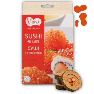 Mavsy - FD Salmon rolls +roe, 50g/Mavsy, Суші з червоною ікрою, 50г.