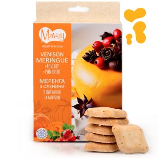 Mavsy - FD Venison+ rosehip+pumpkin, 50g/Mavsy, Маренга з оленинини з шипшиною та гарбузом, 50г.