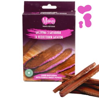 Mavsy - Lamb purple sweet potato sandich chip, 100g/Mavsy, Бастурма з баранини з фіолетовим бататом, 100г.