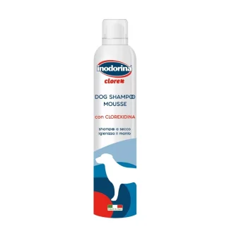 Шампунь мус із хлоргексидином для собак та цуценят Inodorina Clorex Shampoo Mousse 300 мл
