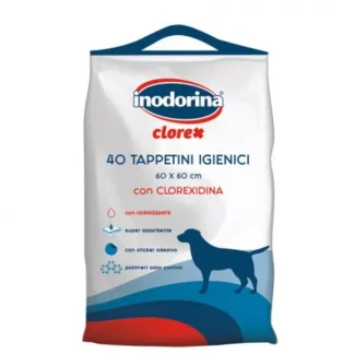 Inodorina Clorex Tappetini - Пелюшки з хлоргексидином, 60х90 см, 40 шт