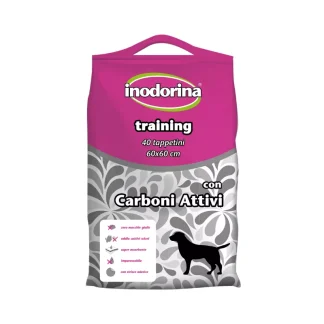 Inodorina Training Pads Carboni - Пелюшки з активованим вугіллям, 60х60 см, 40 шт