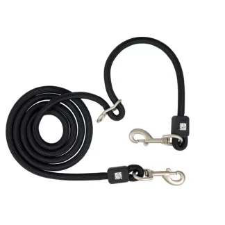 Max & Molly Rope Leash 2m ? 8mm - Matrix 2.0 Black/XS-S - Макс та Молли Мотузковий поводок 2м ? 8мм - Matrix 2.0 чорний, розмір XS-S