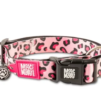 Нашийник смарт рожевий леопард Smart ID Collar - Leopard Pink/S