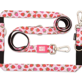 Повідець багатофункціональний Полуниця Multi-Function Leash - Strawberry Dream/S