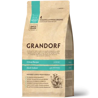 GD Cat Indoor 4 Meat 2 кг/ Грандорф 4 вида м'яса для дорослих котів 2 кг