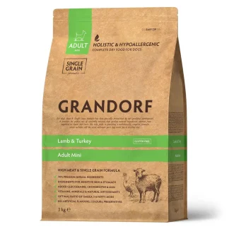 GD Dog Mini Lamb & Turkey 3 кг/ Грандорф ягня та індичка для дорослих собак дрібних порід 3 кг
