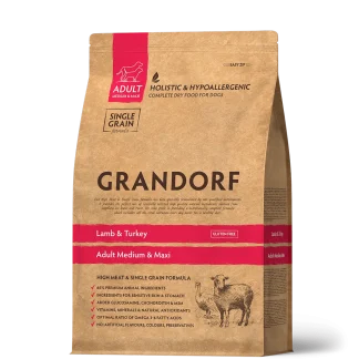 GD Dog Medium & Maxi Lamb & Turkey 10 кг/ Грандорф ягня та індичка для середніх та крупних порід 10 кг
