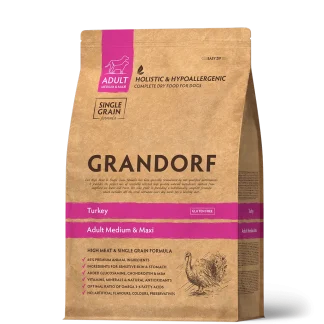 GD Dog Medium & Maxi Turkey 10 кг/ Грандорф індичка для середніх та крупних порід 10 кг
