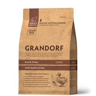 GD Dog Medium & Maxi Duck & Turkey 3 кг/ Грандорф качка та індичка для середніх та крупних порід 3 кг