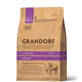 GD Dog Maxi Lamb & Turkey 3 кг/ Грандорф ягня та індичка для крупних порід 3 кг