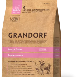 GD Dog Puppy Lamb & Turkey 10 кг/ Грандорф ягня та індичка для цуценят від 3 тижнів 10 кг
