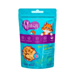 Mavsy-Tuna flakes with Catnip, 50 g / Пластівці з тунця з ароматною котячою м'ятою для котів, 50 г