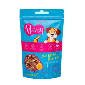 Mavsy- Duck with Cod Sushi Rolls, 100 g / Суші качка з тріскою для собак, 100 г