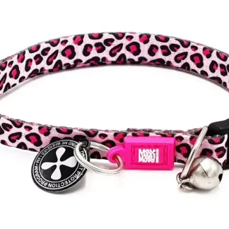 Нашийник для котів рожевий леопард Smart ID Cat Collar - Leopard Pink/1 size