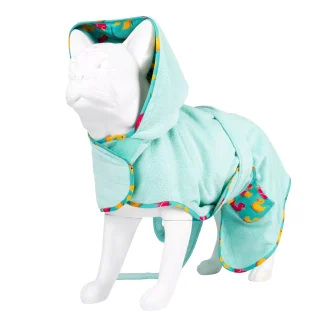 Max & Molly Bath Robe 40cm - Ducklings/S - Макс та Молли Халат 40 см - Каченята, розмір S