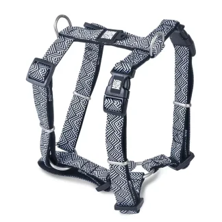 Max & Molly H-Harness - Mikonos Black/M - Макс та Молли Шлея для собак Міконос Чорний, розмір M