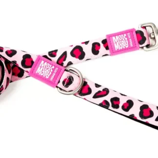 Короткий повідець рожевий леопард - Short Leash Leopard Pink/M