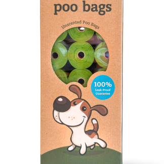 Poo Bags одноразові пакети для прибирання за тваринами без запаху в рулонах, 315 шт (21 рулон по 15 пакетів)