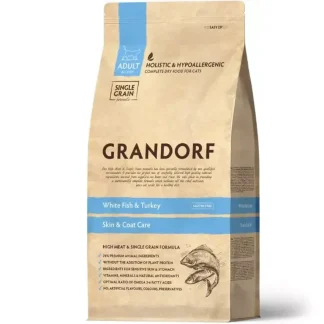 GD Cat Indoor White Fish & Turkey 2 кг/ Грандорф риба та індичка для дорослих котів 2 кг