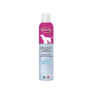 Inodorina Shampoo Mousse Talco - Шампунь-мус для собак та котів з ароматом тальком, 300 мл