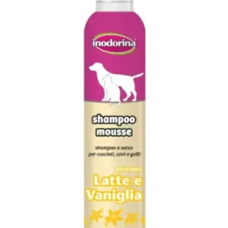 Inodorina Shampoo Mousse Lat Van - Шампунь-мус для собак та котів з ароматом ванілі та молока, 300 мл