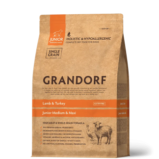 GD Dog Junior Lamb & Turkey 10 кг/ Грандорф ягня та індичка для юніорів 10 кг
